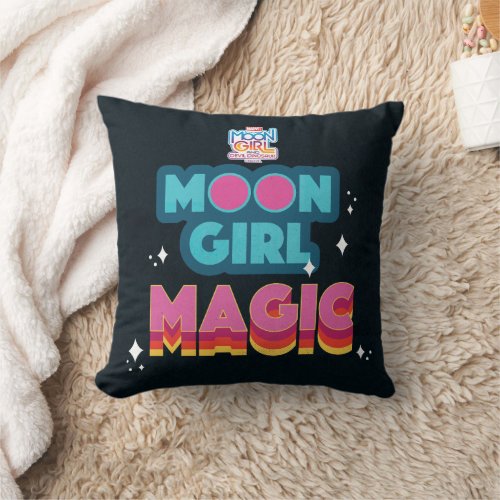 Moon Girl Magic Throw Pillow