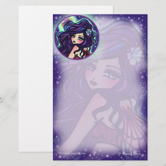 Moon Glow Fairy Fantasy Art by Hannah Lynn (Front/Back)