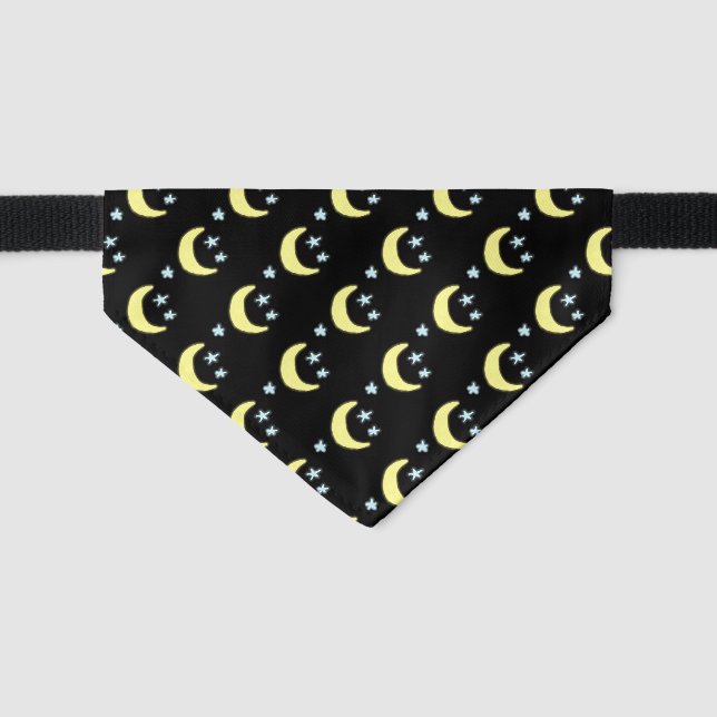 Moon Glow Pet Bandana  Collar (Front)