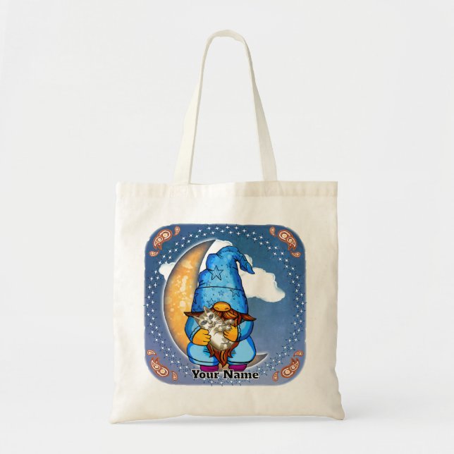 Moon gnome tote bag (Front)