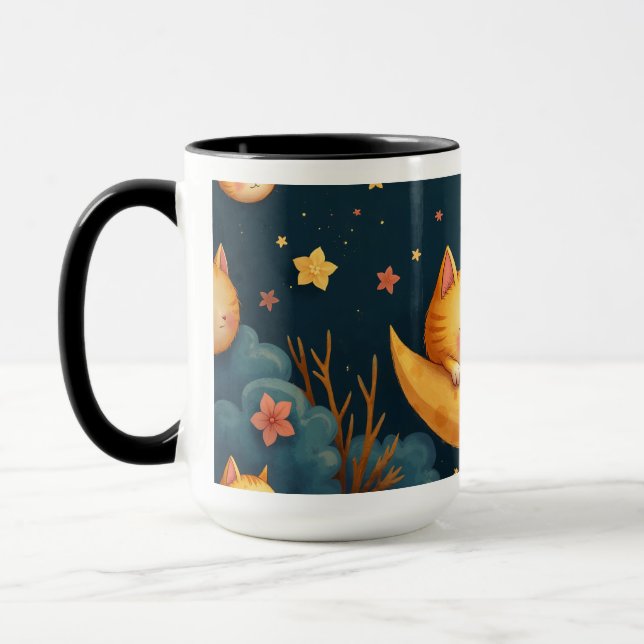 moon god cat mug (Left)