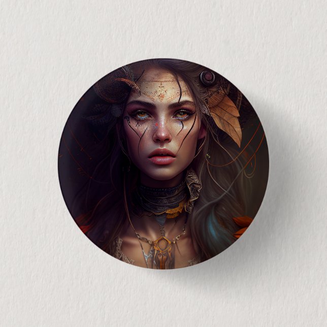 Moon Goddess 1 Button (Front)