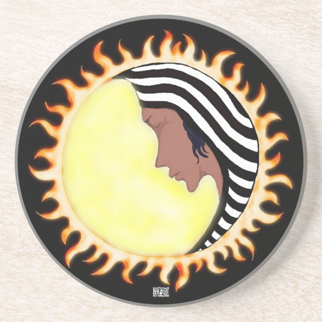 Moon Goddess 2 Drink Coaster (Front)
