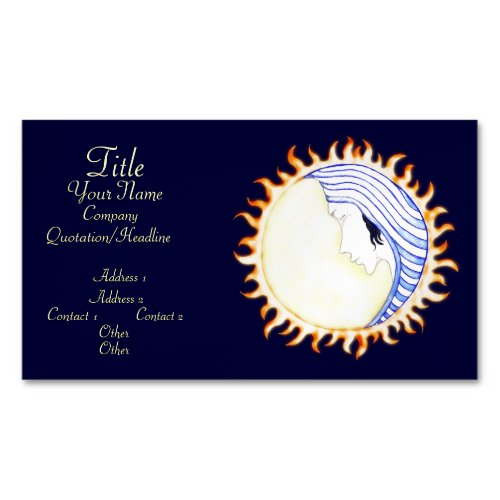 Moon Goddess Business Card Magnet