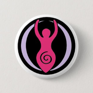 Moon Goddess Button