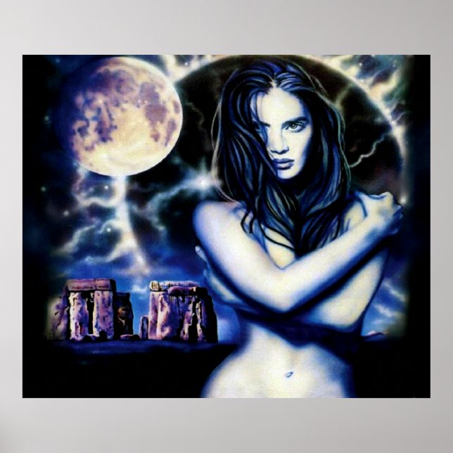 Moon Goddess by Lisa Iris Poster (Front)