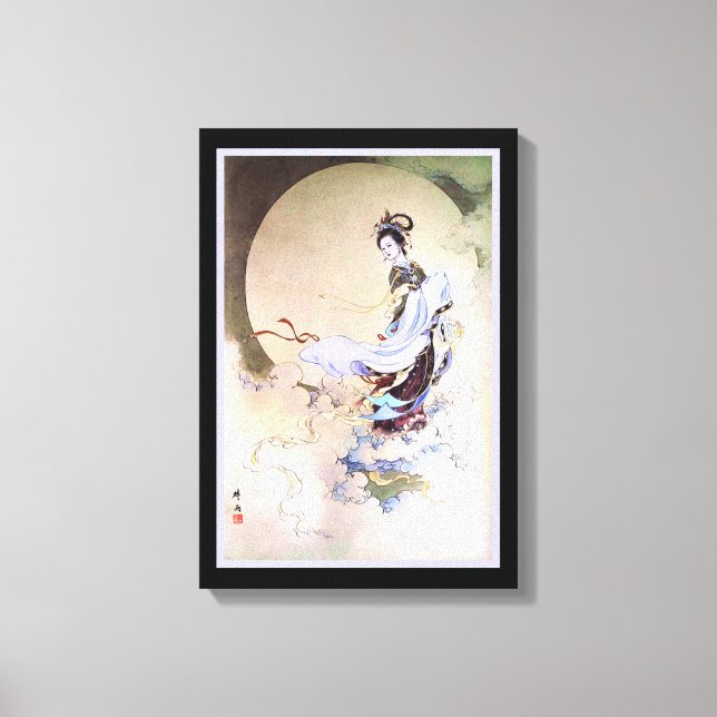 Moon Goddess Chang'e Canvas Print (Front)