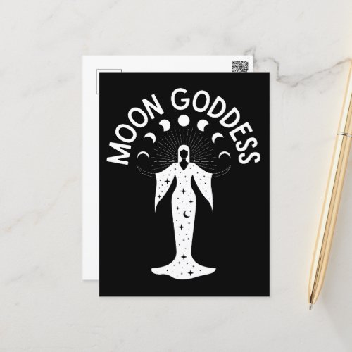 Moon Goddess for Dark Background T_Shirt Postcard
