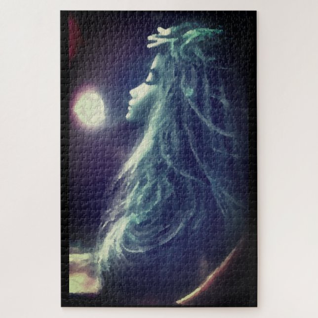Moon goddess   jigsaw puzzle (Vertical)