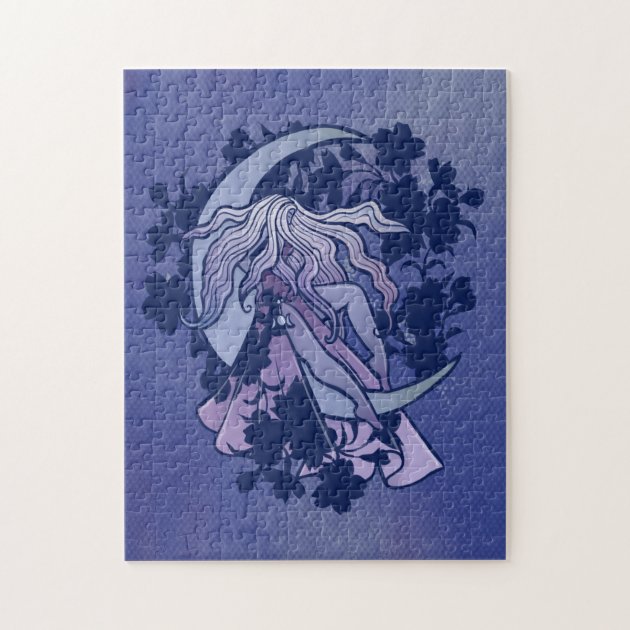 Moon Goddess MoonChild Jigsaw Puzzle | Zazzle