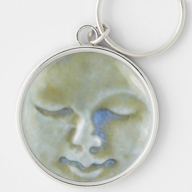 Moon Goddess Moonstone Keychain (Front)