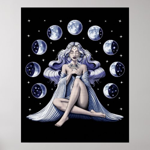 Moon Goddess Poster