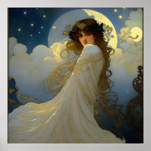 Moon Goddess Poster