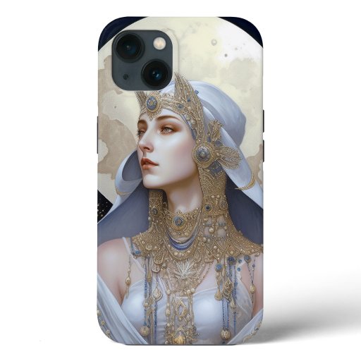 Moon Goddess Queen Fantasy Art iPhone 13 Case