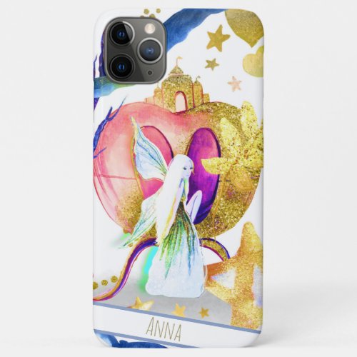  Moon Gold Glitter Fairy Stars Hearts Castle iPhone 11 Pro Max Case