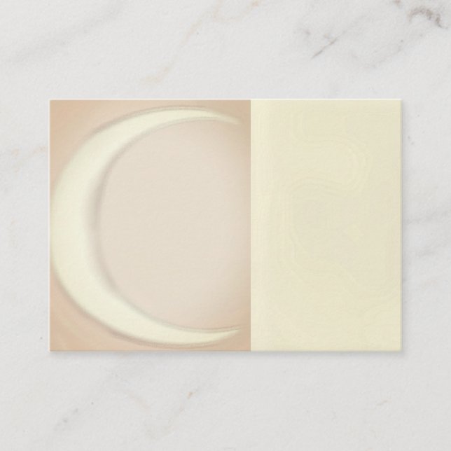 Moon, Golden, Lightworker, Reiki, Business Cards (Front)