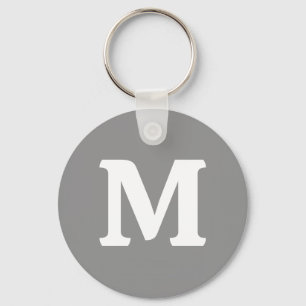 Moon Gray Solid Color Keychain