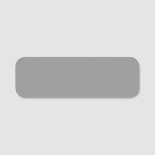 Moon Gray Solid Color Name Tag