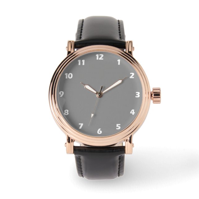 Moon Gray Solid Color  Watch (Front)