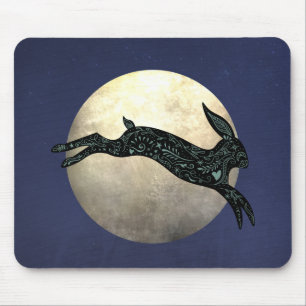 Moon Hare Mouse Pad
