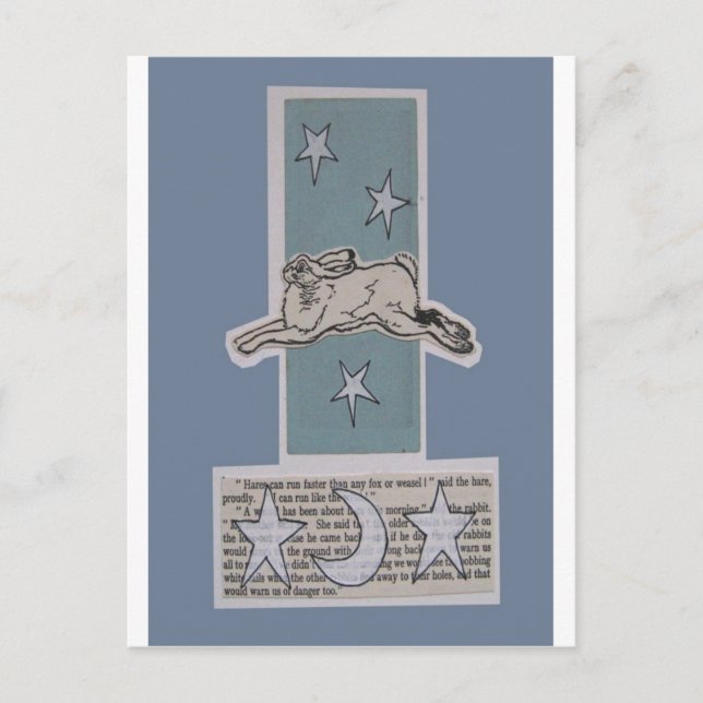 moon hare postcard (Front)