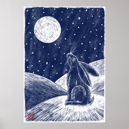 Moon Hare Poster