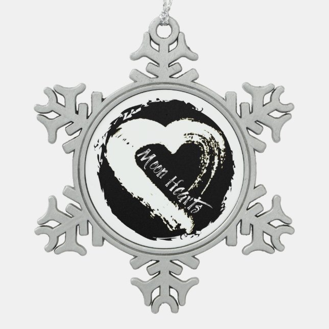 Moon Heart Car Ornament (Front)