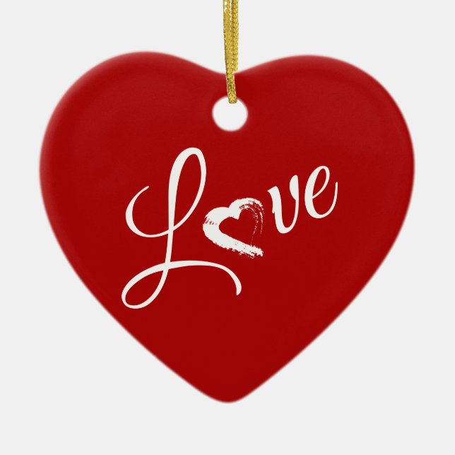 Moon Heart Ornament (Front)