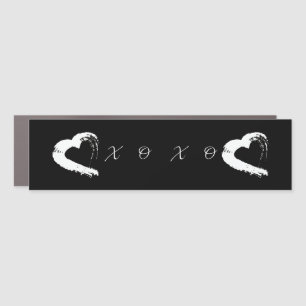 Moon Hearts XOXO Table Runner Car Magnet