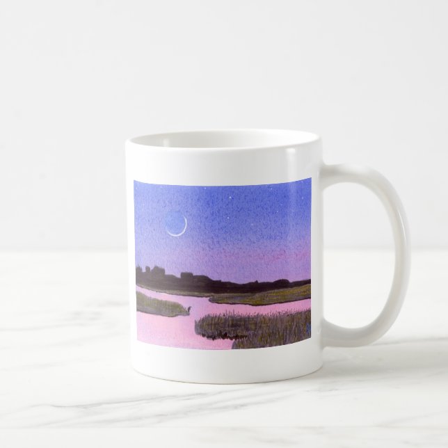 Moon & Heron Coffee Mug (Right)