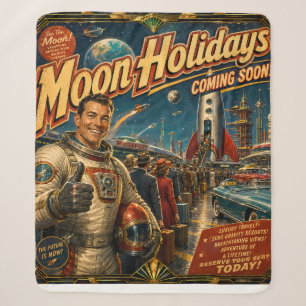 Moon holidays/luxury blankets fleece throw over