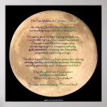 Moon Image With 2 Wolves Cherokee Tale Art Poster at Zazzle