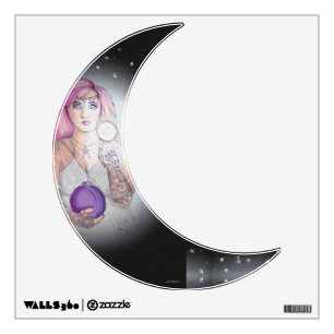 Moon in a Bottle Witch Wiccan Pagan Wall Sticker