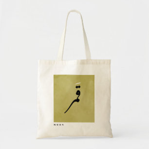 Moon in Arabic Calligraphy Minimalist Tote Bag