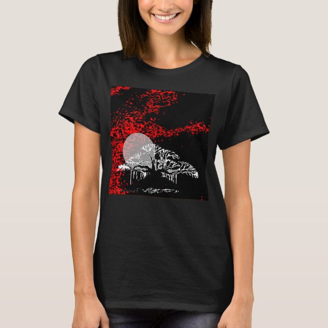 Moon in Red Sky T-Shirt (Front)