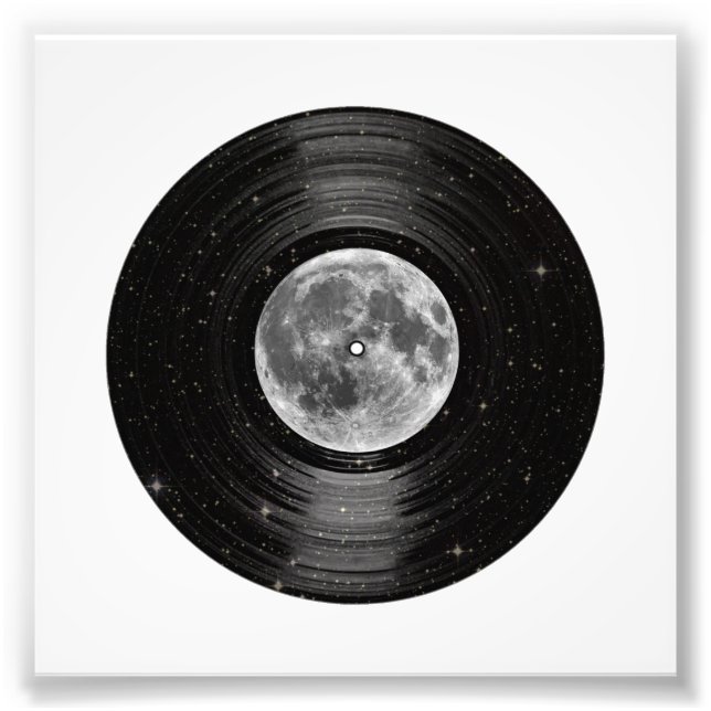 Moon In Space Vinyl LP Record Photo Print (Front)