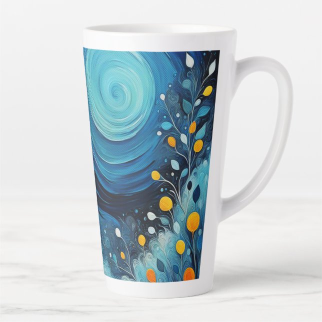 Moon In The Garden 804 Latte Mug (Right)