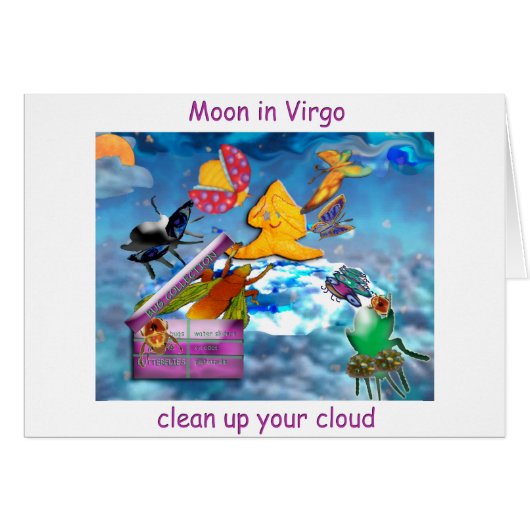 Moon in Virgo Cards (Front Horizontal)