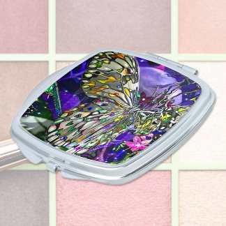 Moon Influence Butterfly  Compact Mirror