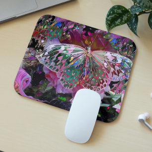 Moon Influence Butterfly Mouse Pad