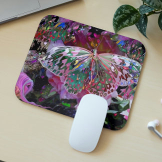 Moon Influence Butterfly Mouse Pad