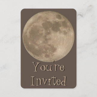Moon Invitations Personalized Full Moon RSVP Cards