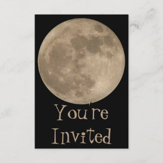 Moon Invitations Personalized Full Moon RSVP Cards