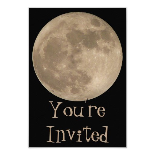 Full Moon Invitation Card 7