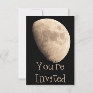 Moon Invitations Personalized Moon RSVP Cards