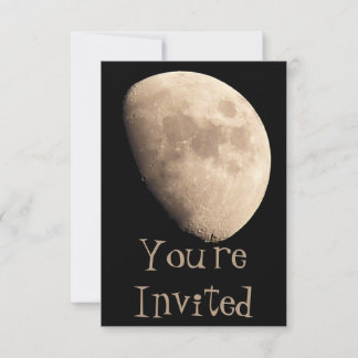 Moon Invitations Personalized Moon RSVP Cards