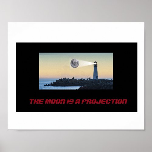 Moon is a projection poster