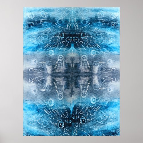 Moon jellyfish batik print