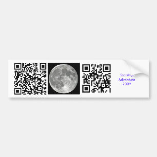 Moon Joke Bumper Sticker