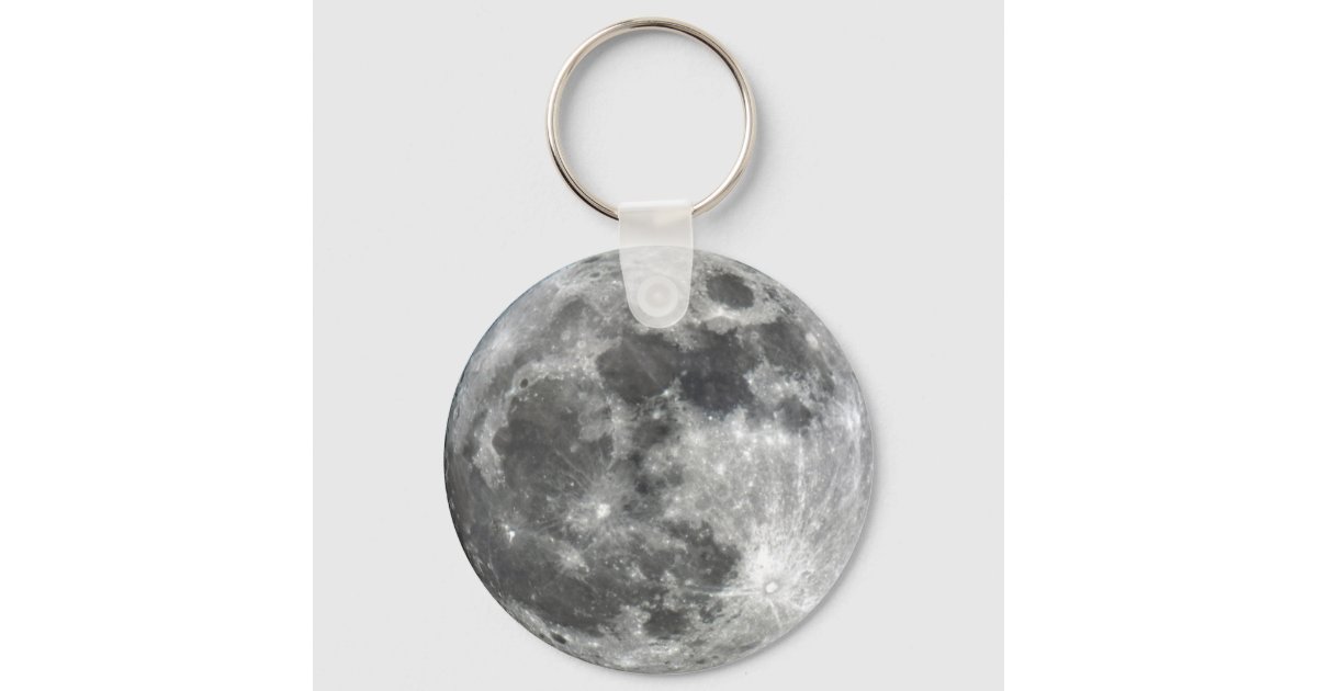 Moon Keychain | Zazzle